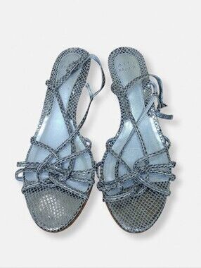 Alex Marie Metallic Knotted Strappy Sandals